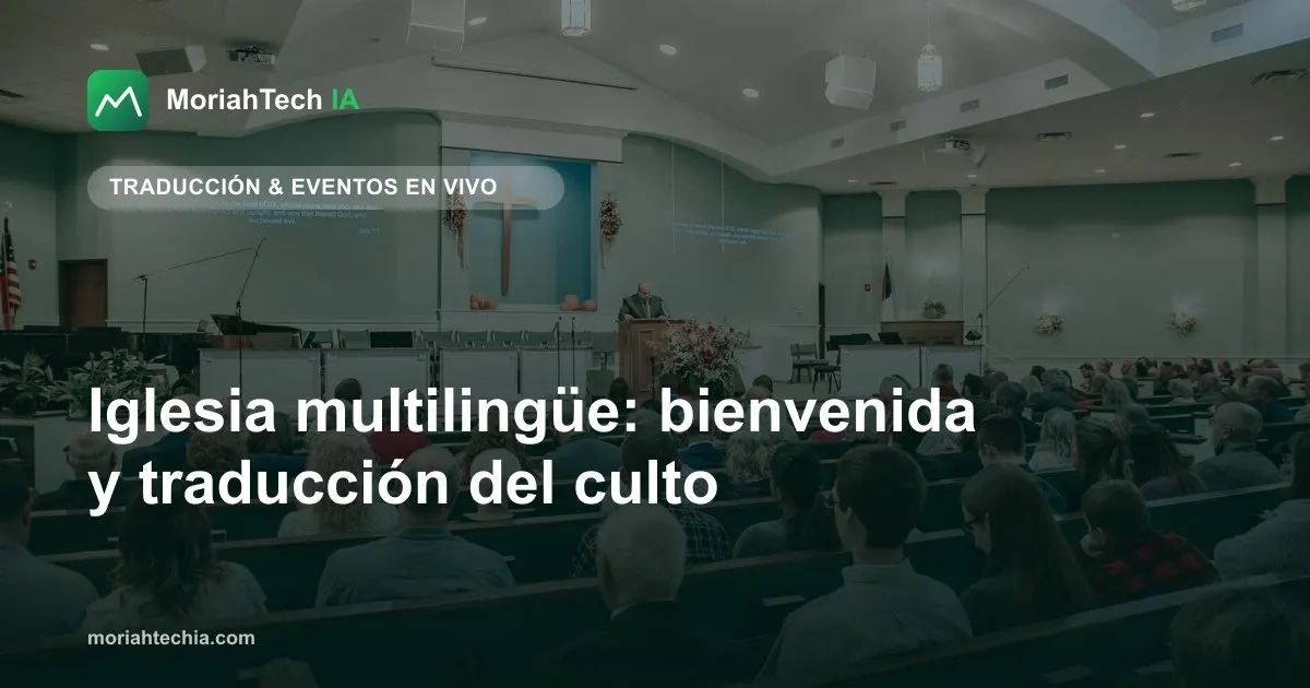 Iglesia multilingüe: bienvenida y traducción del culto